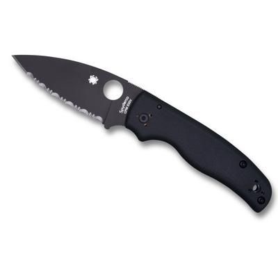 Spyderco Shaman SpyderEdge Folding Knife G-10 Steel Black/Black Blade C229GSBK
