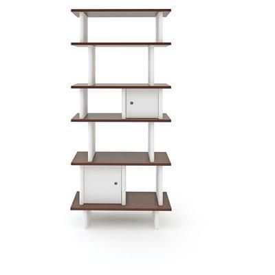 Oeuf Vertical Mini Library - White/Walnut