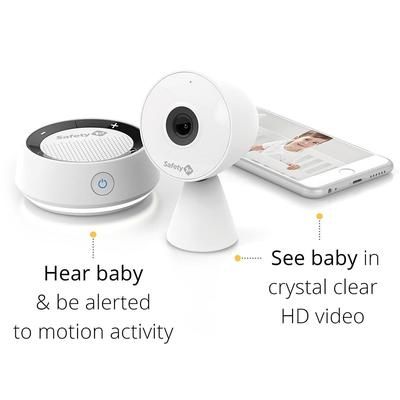 Safety 1st HD WiFi Baby Monitor with Sound & Movement Detecting Audio Unit