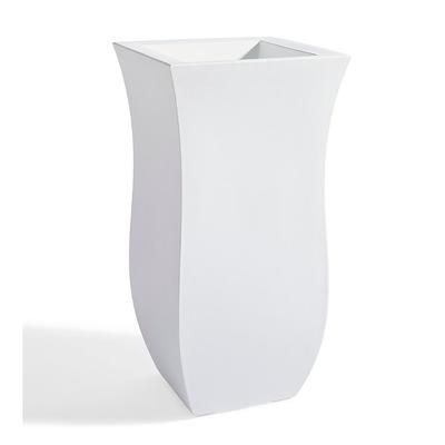Brighton Easy-Care Tall Planter - White - Grandin Road