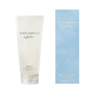 D&G Light Blue Refreshing Body Cream 6.7 oz Body lotion for Women