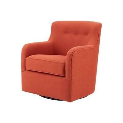 Madison Park Adele Swivel Chair in Spice - Olliix MP103-0237