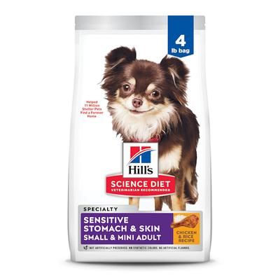 Science Diet Adult Sensitive Stomach & Skin Small & Mini Chicken Recipe Dry Dog Food 4 lbs.