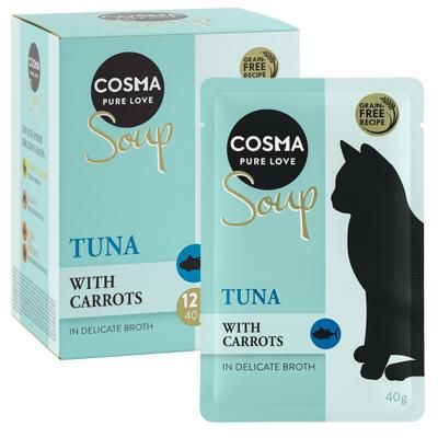 Cosma Soup 24 x 40 g Alimento umido per gatti - Tonno con carote