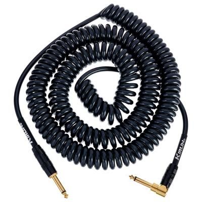 Kirlin Premium Coil Cable 9m Black