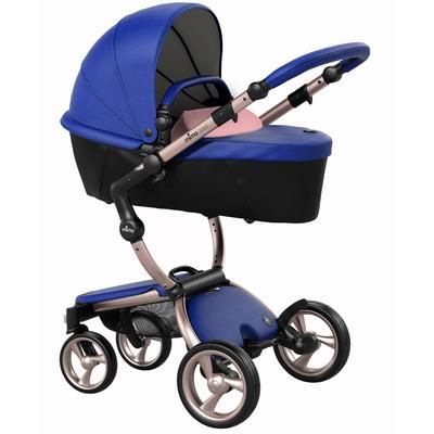 Mima 2019 Xari Complete Stroller, Rose Gold - Royal Blue / Pixel Pink