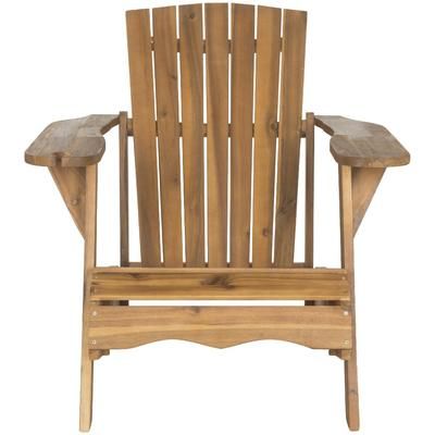 Vista Wine Glass Holder Adirondack Chair in Natural - Safavieh PAT6727A