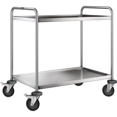 Chariot Inox 2 Plateaux Poids:18 Kg H Ht:950 Mm - B PRO