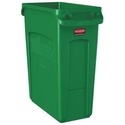 Collecteur Slim Jim Avec Aération - 60l - Vert - Rubbermaid
