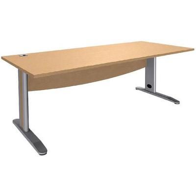Bureau Droit Quatuor Pieds Métal T.1316 - 180cm - Manutan Expert