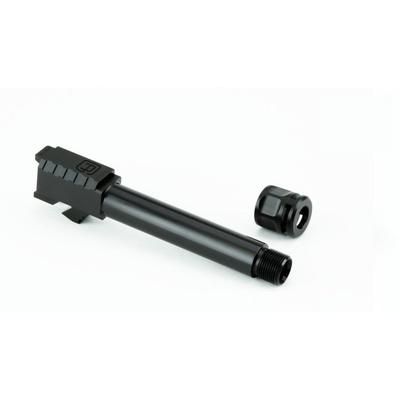 Griffin Armament Glock Barrel Gen 3/4 G19 threaded 1/2x28 w/ Griffin Micro Carry Comp Black GAG19G4TB