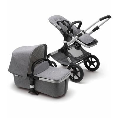 Bugaboo Fox Classic & Turtle Travel System - Aluminum/Grey Melange