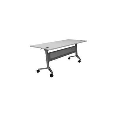 66" x 30" Flip & Stow Training Table w/Privacy Panel