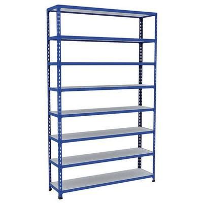 rayonnage d'archives rapid 2 1980x1220x305 8 tab metal bleu
