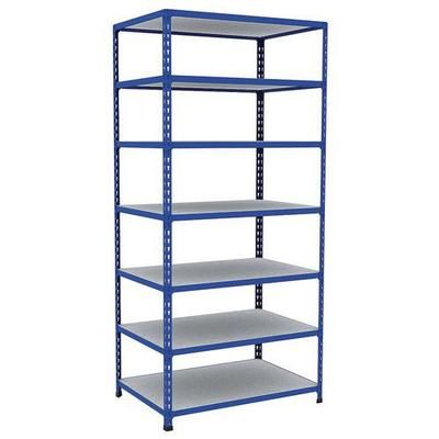 rayonnage d'archives rapid 2 1980x915x610 7 tab metal bleu