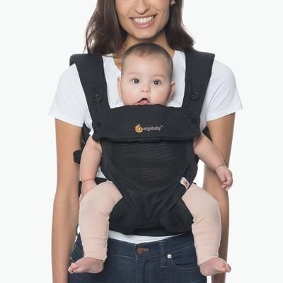 Ergobaby 360 Four Position Baby Carrier - Cool Air - Onyx Black