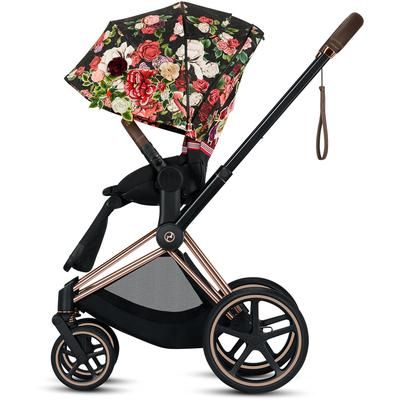 Cybex Priam & Cloud Q Travel System - Spring Blossom Dark