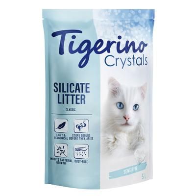 Multipack risparmio! 6 x 5 L Lettiere Tigerino Crystals - Classic 6 x 5 L (c.a. 12,6 kg)
