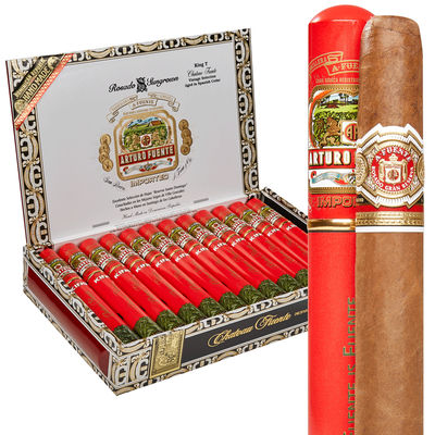 Arturo Fuente Chateau Series King T Tubos Rosado Sun Grown - Box of 24