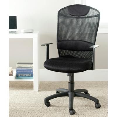 Shane Desk Chair in Black - Safavieh FOX8504A