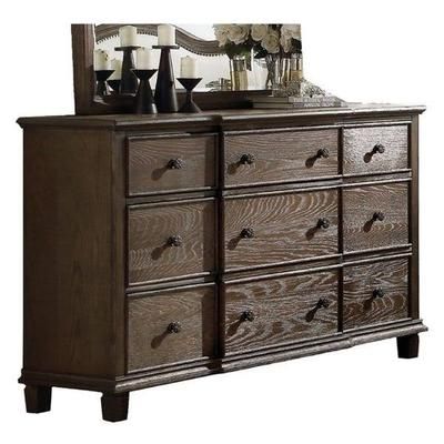 Baudouin Dresser in Weathered Oak - Acme Furniture 26115