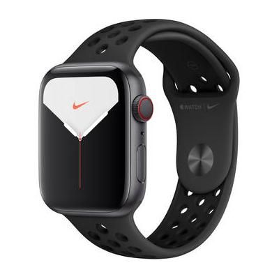 Apple Watch Series 5 (Nike+/GPS + Cell, 44mm, Space Gray Aluminum, Anthracite/Bla MX3A2LL/A