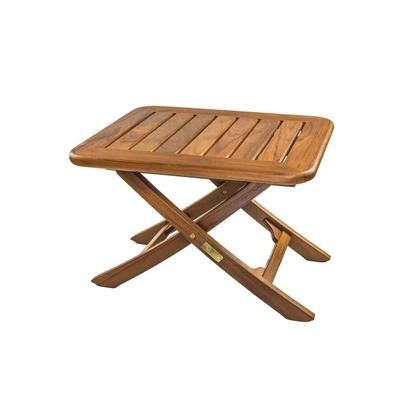 Whitecap Small Adjustable Slat Top Table Teak 60028