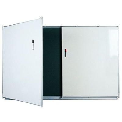 Tableau Tryptique Vert/blc Emaille 120x200 - Vanerum