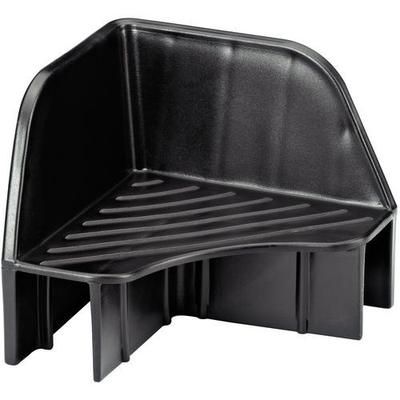 coin plastique de gerbage coloris noir
