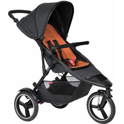 Phil & Teds Dash Stroller & Liner - Black/Rust