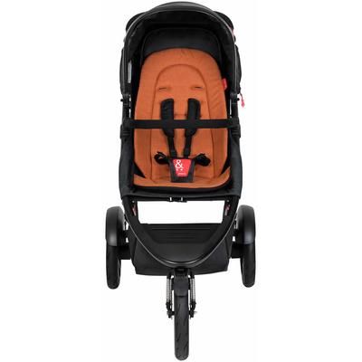 Phil & Teds Dash Stroller & Liner - Black/Rust