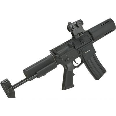 Krytac / KRISS USA Full Metal Alpha SDP Airsoft AEG Rifle Black Large KTAEG-APSDP-BK01