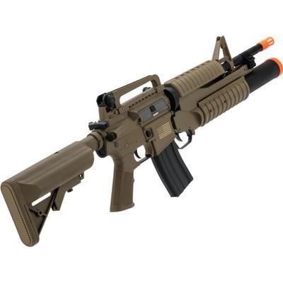 Matrix Sportsline M4 Airsoft AEG Rifle w/G2 Micro-Switch Gearbox M4 M203 Dark Earth Large ST-AEG-259-DE-GL-L