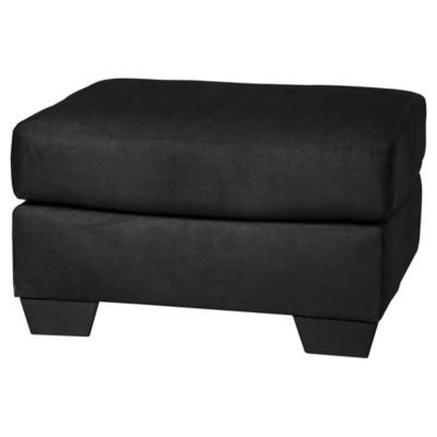 Signature Design Darcy Ottoman in Black - Ashley Furniture 7500814