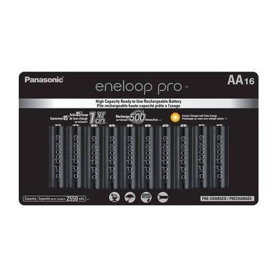 Panasonic eneloop pro AA Rechargeable NiMH Batteries (1.2V, 2550mAh, 16-Pack) BK-3HCCA16FA