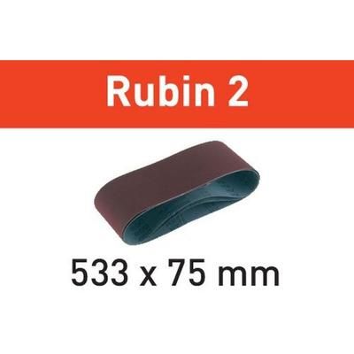 Bande abrasive L533X 75-P120 RU2/10 Rubin 2 - 499159 - Festool