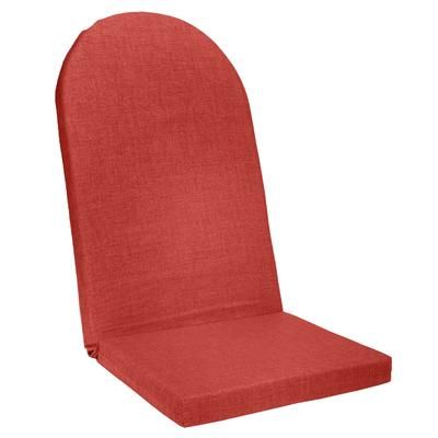 BH Outdoor Performance Adirondack Chair Cushion by BrylaneHome in Geranium Patio Seat Padding
