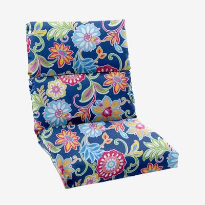 BH Performance Universal Chair Cushion by BrylaneHome in Granada Patio Seat Pad for All Types of Outdoor Chairs