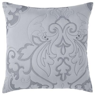 Amelia Square Pillow by BrylaneHome in Grey