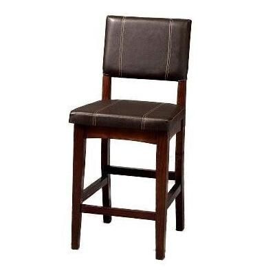 Bar Stool, 17"Wx19"Dx30"H by Linon Home Décor in Brown