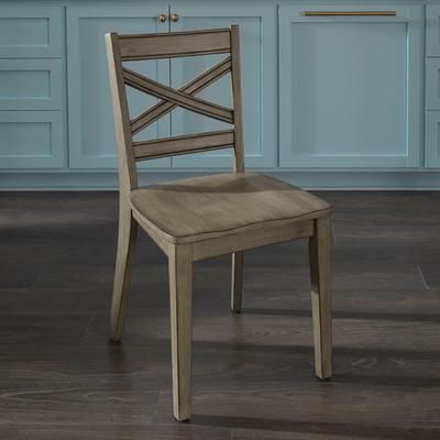 Mountain Lodge Pair of Dining Chairs by Homestyles in Multi Gray