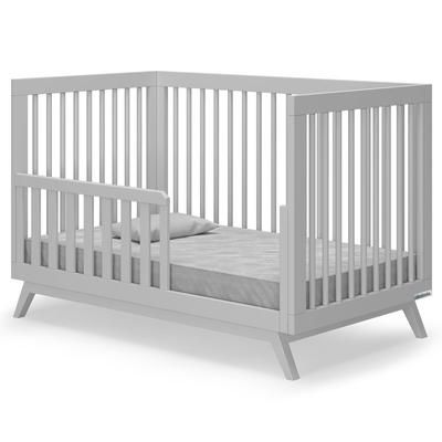 dadada Soho 2-in-1 Convertible Crib - Dark Gray