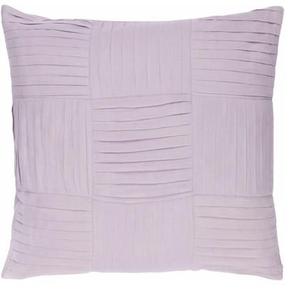 Corton 22" Square Modern Cotton Lilac/Mauve Throw Pillow - Boutique Rugs
