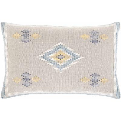 Boyanup 14"L x 22"W Cotton Ivory/Navy/Bright Blue/Cream/Seafoam/Yellow/Medium Gray/Saffron/Yellow/Seafoam/Sage Lumbar Pillow - Boutique Rugs