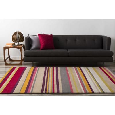 Scalloway 18" Square Modern Cotton Red Throw Pillow - Boutique Rugs