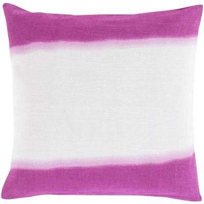 Gosberton 22" Square Modern Fuchsia/Lavender/Light Gray Throw Pillow - Boutique Rugs