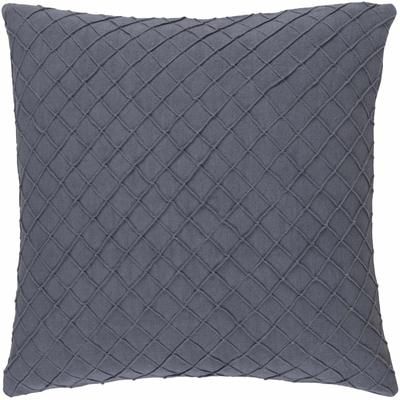 Okeana 22" Square Cottage Medium Gray Throw Pillow - Boutique Rugs