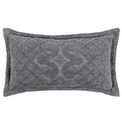 Ashton Collection Tufted Chenille Sham by Better Trends in Gray (Size STANDARD)