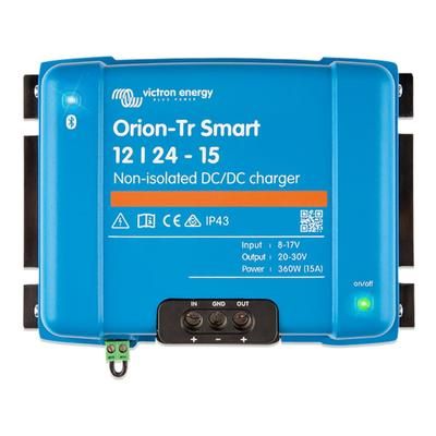 Victron Energy Orion-TR Smart DC-DC Non-Isolated Charger / Power Supply 20-30 volts 15 amps 360W Blue ORI122436140
