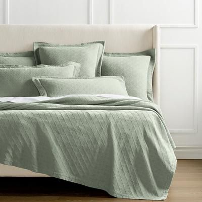 Diamond Matelasse Bedding - Juniper, Juniper Coverlet, Queen Juniper Coverlet - Frontgate Resort Collection™